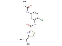 N-[2-chloro-5-(propionylamino)phenyl]-4-isopropyl-1,3-thiazole-2-carboxamide