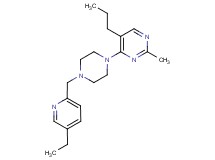 4-{4-[(5-ethylpyridin-2-yl)methyl]piperazin-1-yl}-2-methyl-5-propylpyrimidine