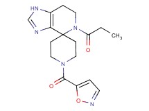 1'-(isoxazol-5-ylcarbonyl)-5-propionyl-1,5,6,7-tetrahydrospiro[imidazo[4,5-c]pyridine-4,4'-piperidine]