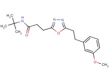 N-(tert-butyl)-3-{5-[2-(3-methoxyphenyl)ethyl]-1,3,4-oxadiazol-2-yl}propanamide