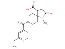 8-(2-ethylisonicotinoyl)-1-methyl-2-oxo-1,8-diazaspiro[4.5]decane-4-carboxylic acid