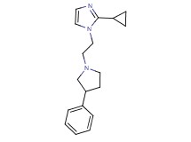 2-cyclopropyl-1-[2-(3-phenylpyrrolidin-1-yl)ethyl]-1H-imidazole