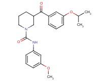 3-(3-isopropoxybenzoyl)-N-(3-methoxyphenyl)-1-piperidinecarboxamide