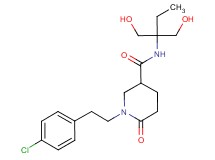 N-[1,1-bis(hydroxymethyl)propyl]-1-[2-(4-chlorophenyl)ethyl]-6-oxo-3-piperidinecarboxamide