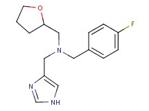 (4-fluorobenzyl)(1H-imidazol-4-ylmethyl)(tetrahydrofuran-2-ylmethyl)amine