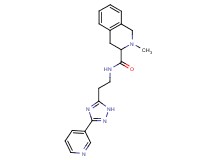2-methyl-N-{2-[3-(3-pyridinyl)-1H-1,2,4-triazol-5-yl]ethyl}-1,2,3,4-tetrahydro-3-isoquinolinecarboxamide