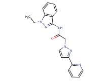 N-(1-ethyl-1H-indazol-3-yl)-2-(3-pyridin-2-yl-1H-pyrazol-1-yl)acetamide