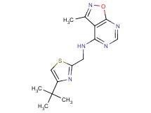 N-[(4-tert-butyl-1,3-thiazol-2-yl)methyl]-3-methylisoxazolo[5,4-d]pyrimidin-4-amine