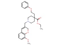 ethyl 1-[(8-methoxy-2H-chromen-3-yl)methyl]-4-(2-phenoxyethyl)-4-piperidinecarboxylate