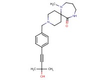3-[4-(3-hydroxy-3-methylbut-1-yn-1-yl)benzyl]-7-methyl-3,7,11-triazaspiro[5.6]dodecan-12-one