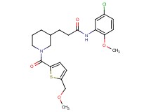 N-(5-chloro-2-methoxyphenyl)-3-(1-{[5-(methoxymethyl)-2-thienyl]carbonyl}-3-piperidinyl)propanamide