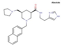 (3R,5R)-N-[2-(1H-imidazol-4-yl)ethyl]-1-(2-naphthylmethyl)-5-(1-pyrrolidinylmethyl)-3-piperidinecarboxamide