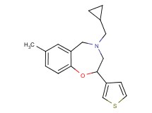 4-(cyclopropylmethyl)-7-methyl-2-(3-thienyl)-2,3,4,5-tetrahydro-1,4-benzoxazepine