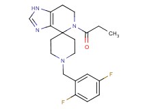 1'-(2,5-difluorobenzyl)-5-propionyl-1,5,6,7-tetrahydrospiro[imidazo[4,5-c]pyridine-4,4'-piperidine]