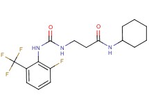 N~1~-cyclohexyl-N~3~-({[2-fluoro-6-(trifluoromethyl)phenyl]amino}carbonyl)-beta-alaninamide