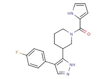3-[4-(4-fluorophenyl)-1H-pyrazol-5-yl]-1-(1H-pyrrol-2-ylcarbonyl)piperidine