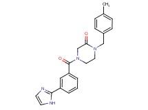 4-[3-(1H-imidazol-2-yl)benzoyl]-1-(4-methylbenzyl)-2-piperazinone