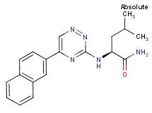 N~2~-[5-(2-naphthyl)-1,2,4-triazin-3-yl]-L-leucinamide