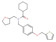 N-(tetrahydro-2-furanylmethyl)-N-[4-(2-thienylmethoxy)benzyl]cyclohexanecarboxamide