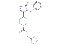4-benzyl-5-{1-[3-(1H-imidazol-4-yl)propanoyl]piperidin-4-yl}-2,4-dihydro-3H-1,2,4-triazol-3-one