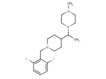 1-{1-[1-(2,6-difluorobenzyl)-4-piperidinyl]ethyl}-4-methylpiperazine