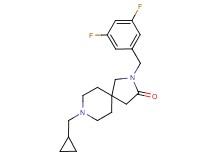 8-(cyclopropylmethyl)-2-(3,5-difluorobenzyl)-2,8-diazaspiro[4.5]decan-3-one