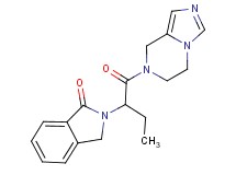 2-[1-(5,6-dihydroimidazo[1,5-a]pyrazin-7(8H)-ylcarbonyl)propyl]isoindolin-1-one