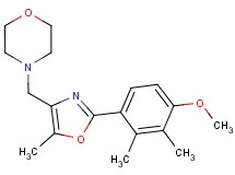 4-{[2-(4-methoxy-2,3-dimethylphenyl)-5-methyl-1,3-oxazol-4-yl]methyl}morpholine