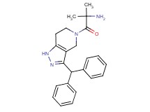 1-[3-(diphenylmethyl)-1,4,6,7-tetrahydro-5H-pyrazolo[4,3-c]pyridin-5-yl]-2-methyl-1-oxopropan-2-amine