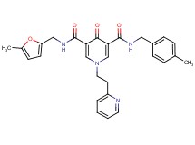N-(4-methylbenzyl)-N'-[(5-methyl-2-furyl)methyl]-4-oxo-1-[2-(2-pyridinyl)ethyl]-1,4-dihydro-3,5-pyridinedicarboxamide