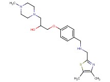 1-[4-({[(4,5-dimethyl-1,3-thiazol-2-yl)methyl]amino}methyl)phenoxy]-3-(4-methyl-1-piperazinyl)-2-propanol