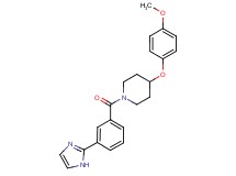 1-[3-(1H-imidazol-2-yl)benzoyl]-4-(4-methoxyphenoxy)piperidine