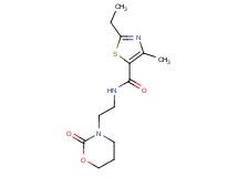 2-ethyl-4-methyl-N-[2-(2-oxo-1,3-oxazinan-3-yl)ethyl]-1,3-thiazole-5-carboxamide