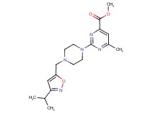 methyl 2-{4-[(3-isopropylisoxazol-5-yl)methyl]piperazin-1-yl}-6-methylpyrimidine-4-carboxylate
