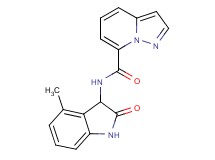 N-(4-methyl-2-oxo-2,3-dihydro-1H-indol-3-yl)pyrazolo[1,5-a]pyridine-7-carboxamide
