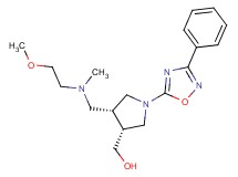 [(3R*,4R*)-4-{[(2-methoxyethyl)(methyl)amino]methyl}-1-(3-phenyl-1,2,4-oxadiazol-5-yl)pyrrolidin-3-yl]methanol