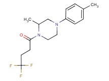 2-methyl-4-(4-methylphenyl)-1-(4,4,4-trifluorobutanoyl)piperazine