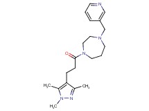 1-(3-pyridinylmethyl)-4-[3-(1,3,5-trimethyl-1H-pyrazol-4-yl)propanoyl]-1,4-diazepane