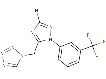1-({1-[3-(trifluoromethyl)phenyl]-1H-1,2,4-triazol-5-yl}methyl)-1H-tetrazole