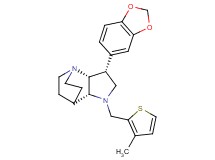 (3R*,3aR*,7aR*)-3-(1,3-benzodioxol-5-yl)-1-[(3-methyl-2-thienyl)methyl]octahydro-4,7-ethanopyrrolo[3,2-b]pyridine
