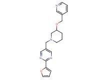 2-(2-furyl)-5-{[3-(3-pyridinylmethoxy)-1-piperidinyl]methyl}pyrimidine