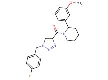 1-{[1-(4-fluorobenzyl)-1H-1,2,3-triazol-4-yl]carbonyl}-2-(3-methoxyphenyl)piperidine