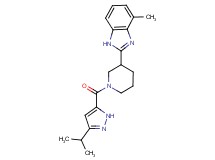2-{1-[(3-isopropyl-1H-pyrazol-5-yl)carbonyl]-3-piperidinyl}-4-methyl-1H-benzimidazole