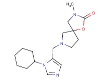 7-[(1-cyclohexyl-1H-imidazol-5-yl)methyl]-3-methyl-1-oxa-3,7-diazaspiro[4.4]nonan-2-one