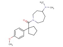 1-{[1-(4-methoxyphenyl)cyclopentyl]carbonyl}-N,N-dimethyl-4-azepanamine
