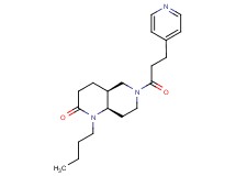 (4aS*,8aR*)-1-butyl-6-(3-pyridin-4-ylpropanoyl)octahydro-1,6-naphthyridin-2(1H)-one