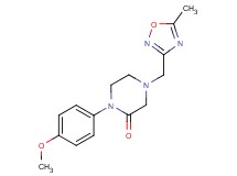 1-(4-methoxyphenyl)-4-[(5-methyl-1,2,4-oxadiazol-3-yl)methyl]-2-piperazinone