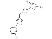 1-(1-{[1-(3-chlorophenyl)-1H-pyrazol-4-yl]methyl}azetidin-3-yl)-3,5-dimethyl-1H-pyrazole