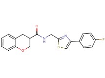 N-{[4-(4-fluorophenyl)-1,3-thiazol-2-yl]methyl}chromane-3-carboxamide
