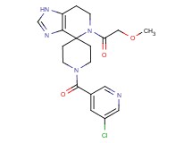 1'-[(5-chloropyridin-3-yl)carbonyl]-5-(methoxyacetyl)-1,5,6,7-tetrahydrospiro[imidazo[4,5-c]pyridine-4,4'-piperidine]